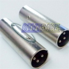 One New XLR Male to XLR Male Adaptor Connector
