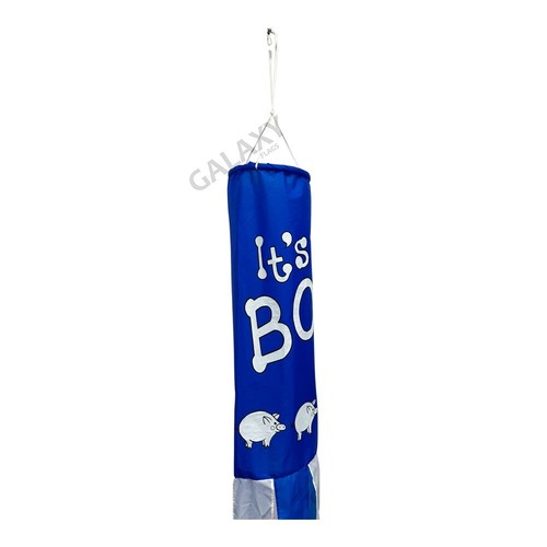 It's A Boy Flag Windsock 5ft Long Shiny Poly Windsock / It's A Boy Flag - Picture 4 of 4