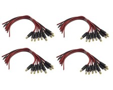 40x Security Camera DC Power Jack Connector Male End Pigtail cable 2.1mm x 5.5mm
