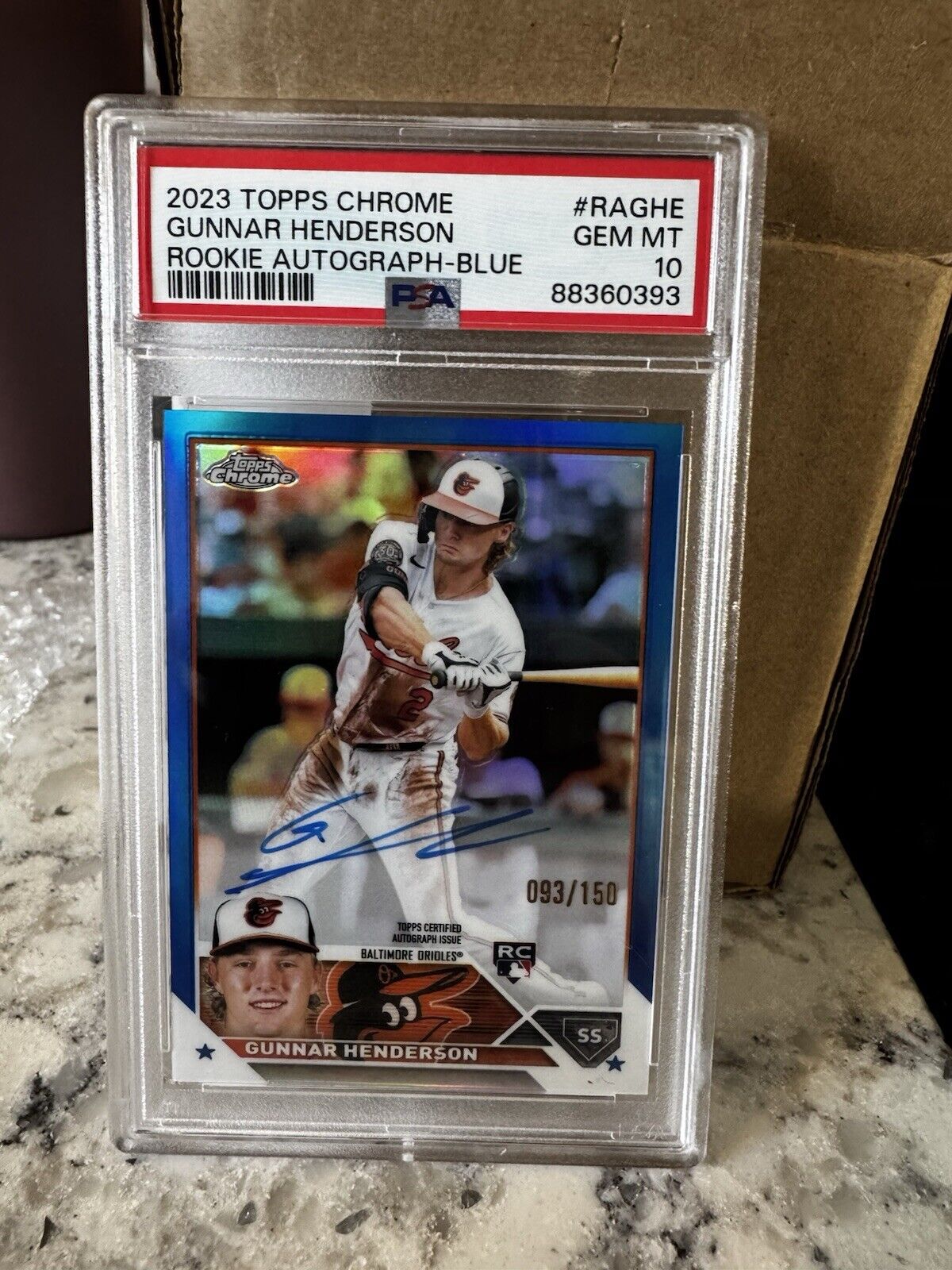 Gunnar Henderson 2023 Topps Chrome #RA-GHE Rookie Autographs Gunnar Henderson 2023 Topps Chrome #RA-GHE Rookie Autographs
