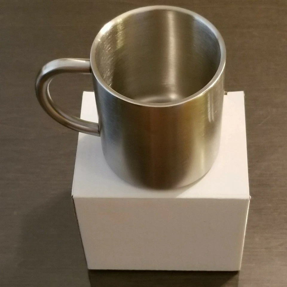 [Al Por Mayor] Taza Doble Pared Acero Inoxidable 100 ea x 8 oz [NUEVA] Foto 4 de 4