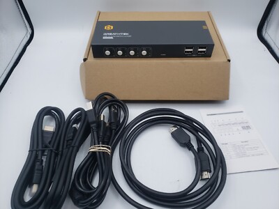Greathtek USB 2.0 KVM Switch 4 Port 4K@60Hz. Model GHT-S7412H-U2.