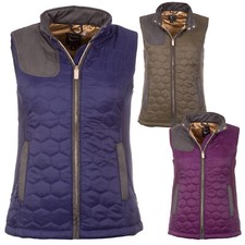 Rydale Quilted Gilet Waistcoat Bodywarmer Sleeveless Jacket Vest 3 Colours