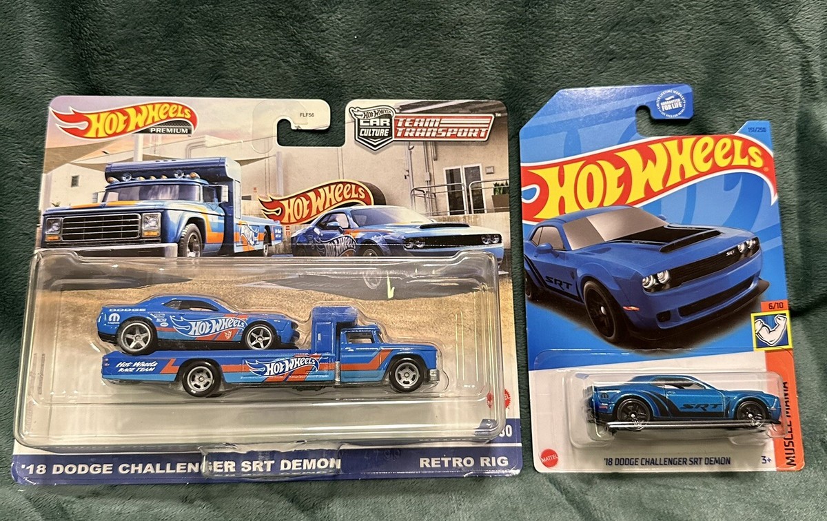 Hotwheels Team Transport 18 Dodge Challenger Srt Demon & Dodge
