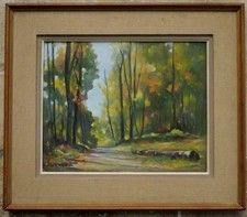 Tableau Roger Cusenier Ornans Doubs Franche-Comté 1979 