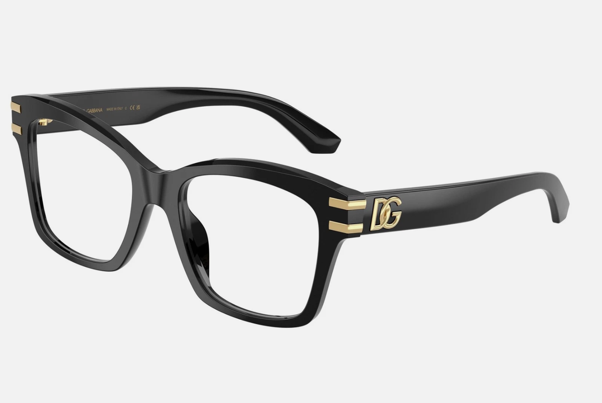 New DOLCE & GABBANA Eyeglasses DG 3419 501 54-19 145 Shiny Black