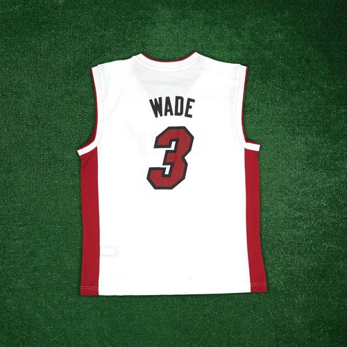 2012-13 Dwyane Wade Adidas Men's Miami Heat Official Home White Jersey - Picture 2 of 5