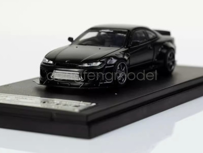 SW 1:64 Black Silvia S15 Drift Rocket Bunny Model Diecast Metal