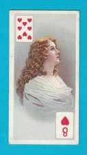 BEAUTIES (P/C INSET)  -  B.A.T. CO. LTD.  -  8  OF  HEARTS  -  1908