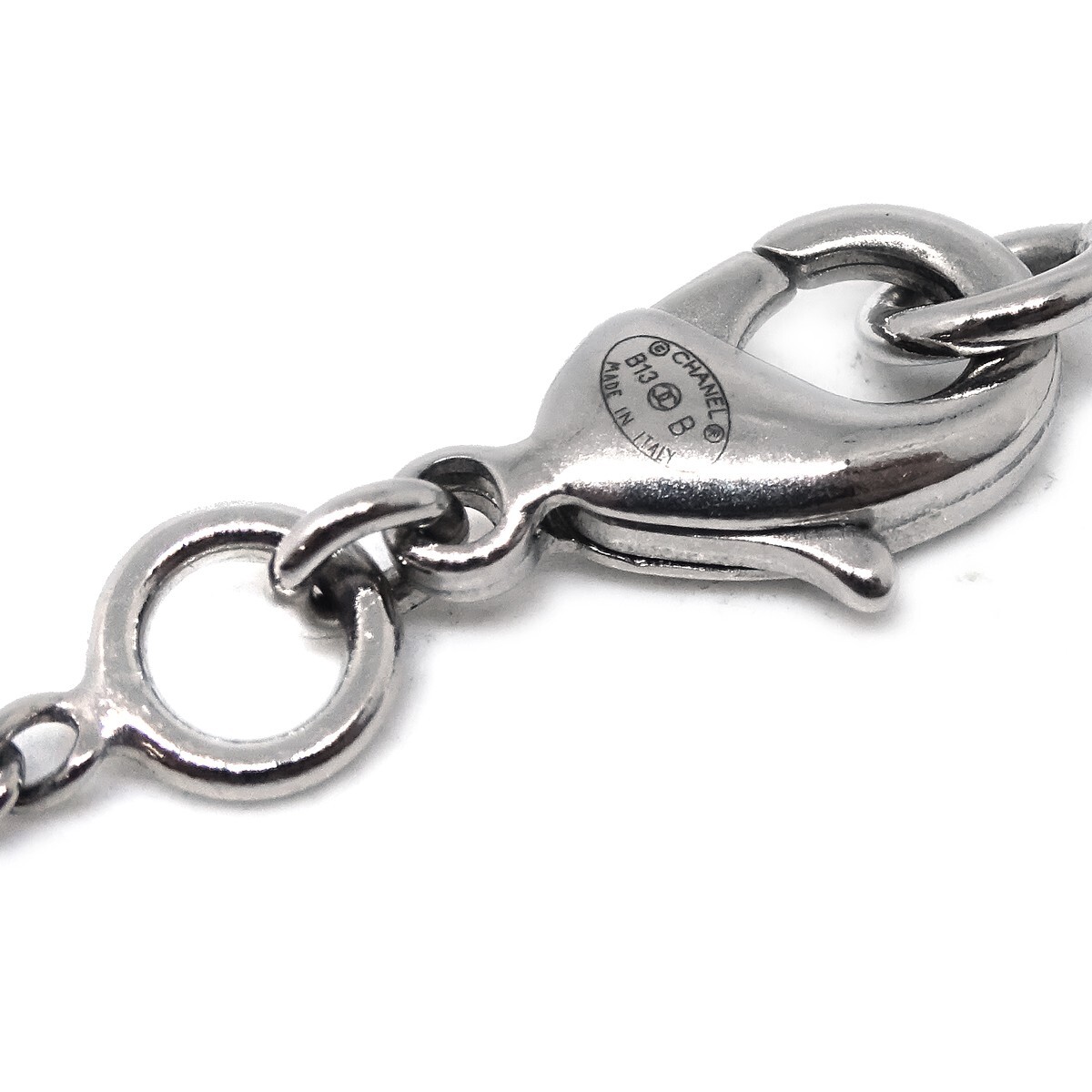 Chanel CC Chain Necklace Pendant Silver B13B KK32647 | eBay