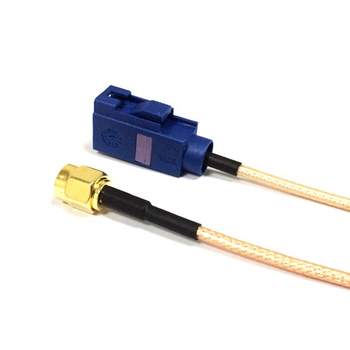 15cm RP SMA male to Fakra C female jack blue jumper cable RG316 for GPS antenna - Picture 4 of 6
