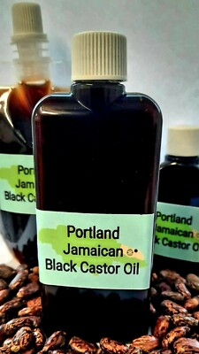 Jamaikanisches schwarzes Rizinusöl aus Portland. 100ml. Bio&Vegan. Haare/Bart/Haut 