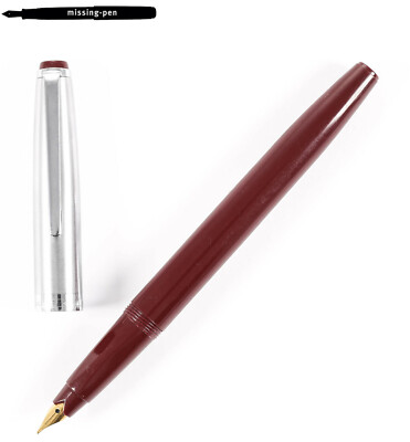 Older Luxor Cartridges Fountain Pen in Bordeaux Red with goldplated M-nib