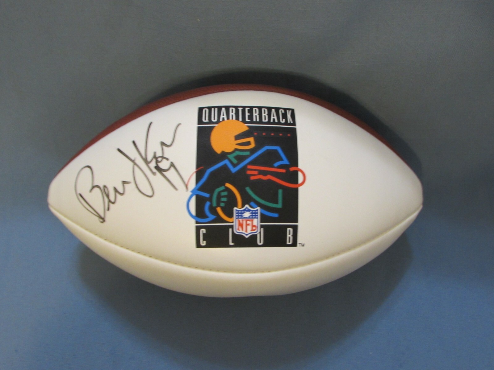 Bernie Kosar Autographed Signed Cleveland Browns Full Size Quarterback Challenge Football PSA/DNA 