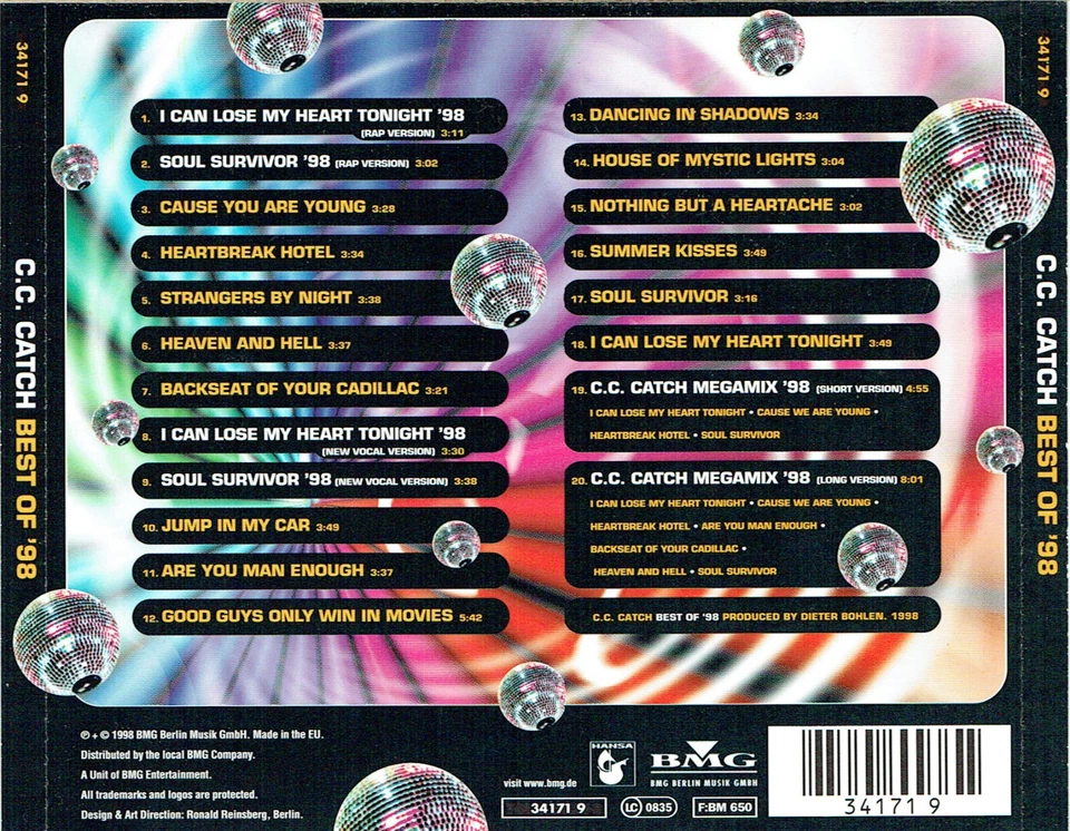 (CD) CC Catch – Best Of - Heaven And Hell, Soul Survivor, Heartbreak Hotel, u.a. - Bild 2 von 2
