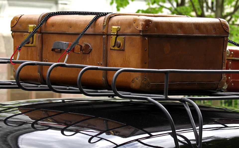 Spanngummi Gepäckgummi Gummispanner 2x 80cm Gepäckspanner Karabiner Gepäckgummi - Bild 2 von 4