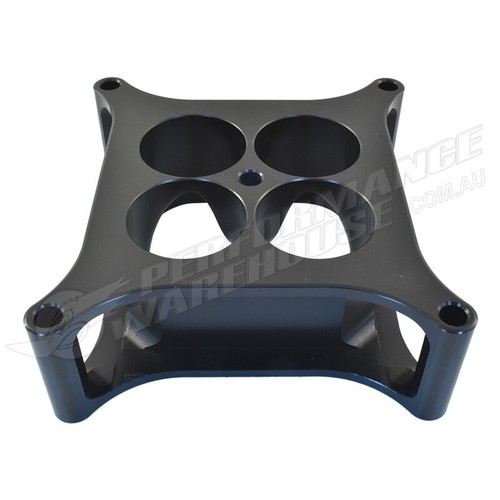 Espaciador carburador de aluminio Cal Custom 2"" Holley Squarebore 4 orificios, TCO-6207BK - Imagen 2 de 5