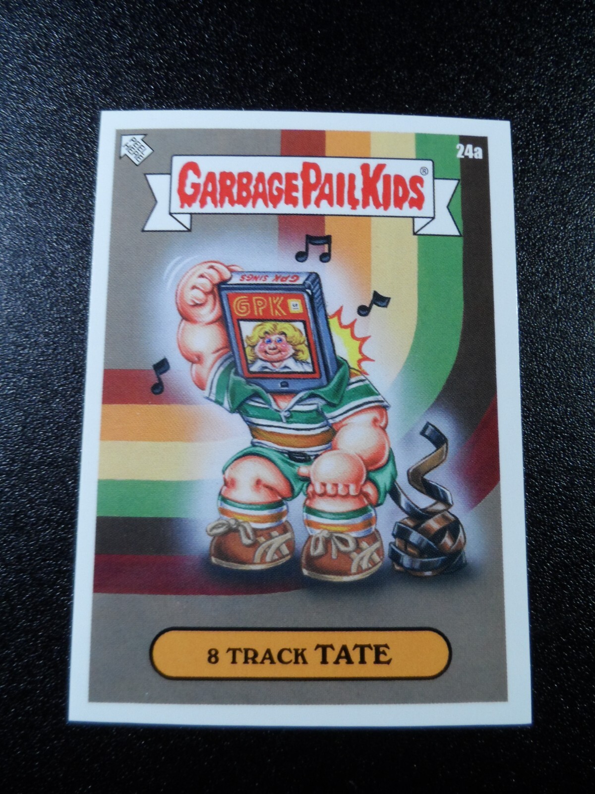2023 Topps Garbage Pail Kids We Hate The '70s #24a 8 Track Tate front