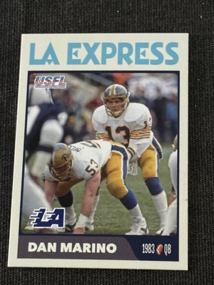 DAN MARINO 1983 LA EXPRESS USFL 1st Pick United States Football League Card