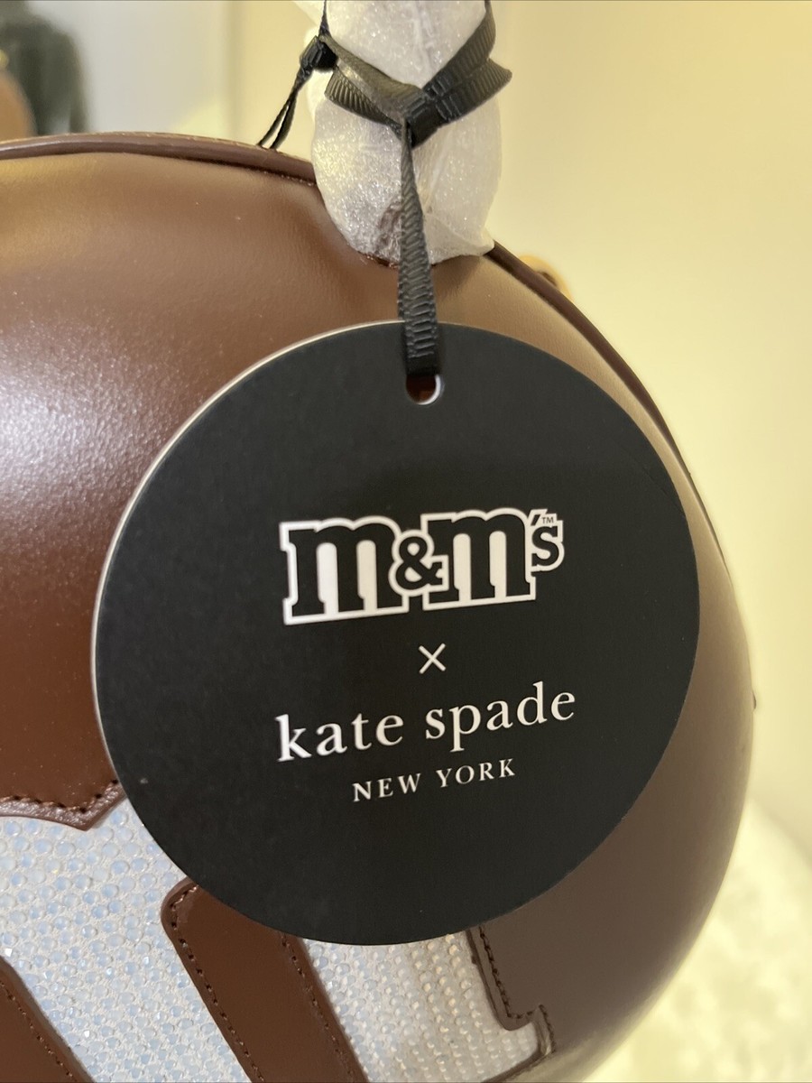 NWT Kate Spade x M&M Embellished 3D Crossbody Bag Brown | eBay