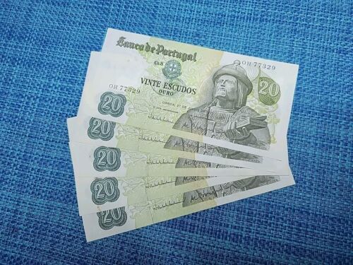 ๐ต๐น Portugal 20 Escudos 27 July 1971 VF P-173 Banknote (EACH) 012925-1