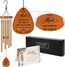 Wind Chimes for Mom Birthday Gifts from Daughter, Son - Valentines Day, Long Dis
