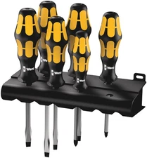 - 5018283001 932 S6 Screwdriver Set Kraftform Chiseldriver & Rack, 6Piece