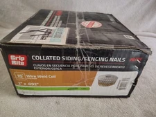 Grip Rite Coil Siding Fence Nails 2" x 0.092" Galvanized Ring Shank 15° 3000 Pcs