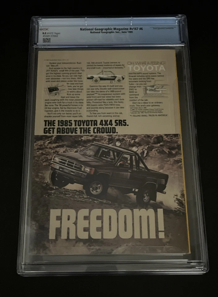 National Geographic Magazine June 1985 Vol 167, No. 6, Afghan Refugee CGC 8.0 - Image 3 of 4