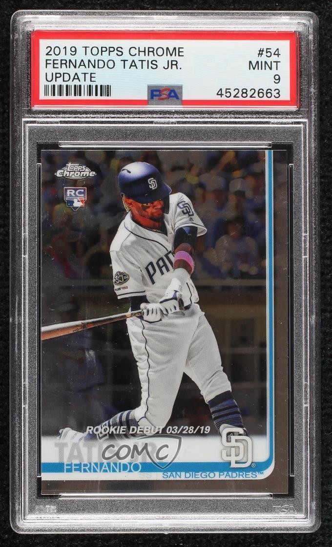 2019 Topps Chrome Update Target Rookie Debut Fernando Tatis Jr PSA 9 MINT 1p03