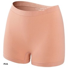 Ladies Plain Underwear High Waist Seamless Stretch Boxer Shorts Hot Pants Lot