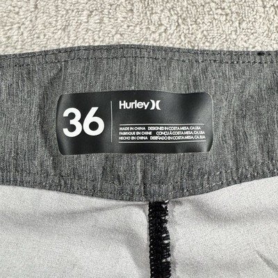 Hurley Men's Phantom Cheers Board Shorts 9'' Inseam Black Stars Stripes 36