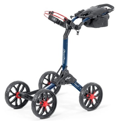 New Bag Boy Golf Quad Pro 4-Wheel Push Cart Navy/Red