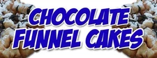 CHOCOLATE FUNNEL CAKES DECAL sticker bakery cake cookies pastry bread baker