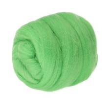 Wool Roving Yarn, 150G/5.3OZ Felting Wool Pure Roving Yarn, Light Grass Green