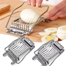 Egg Cutter Stainless Steel Hard Boiled Eggs Slicer for Kitchen Tools