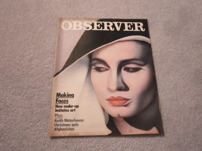 The Observer magazine, christmas  1983 ,Making faces ,christmas quiz