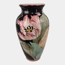 Santa Barbara Ceramic Design 1986 Art Pottery Hand Painted Tulip Vase Takeuchi