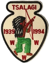 Tsalagi Lodge 163 Cherokee Council NC 1994 Patch BLK Bdr