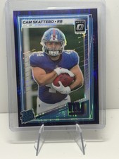 2025 Optic Cam Skattebo Rated Rookie Blue Hyper Prizm #228 New York Giants