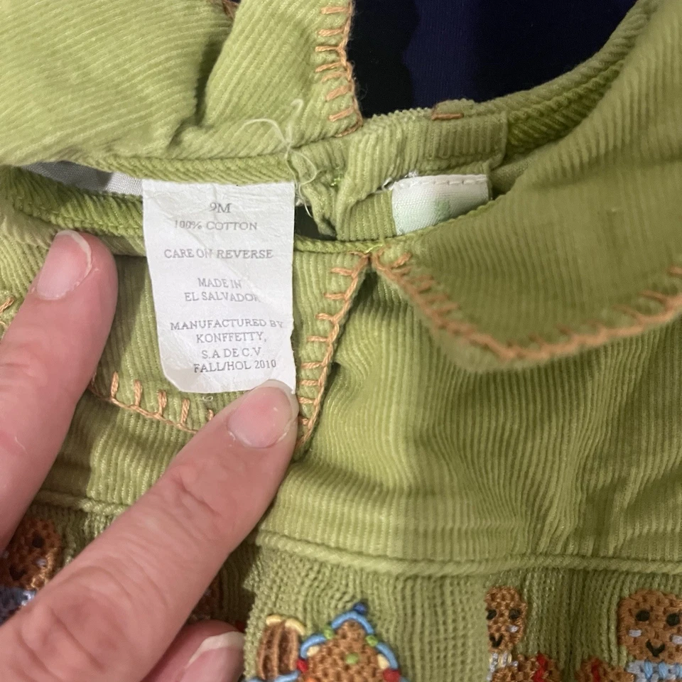 Mameluco Vive La Fete Verde Largo Navidad Cuello Calado Foto 4 de 4