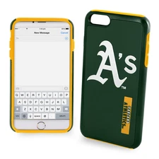 FOCO MLB Oakland Athletics Dual Hybrid Case For iPhone 6 Plus & 6S Plus (5.5")