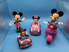 Disney Minnie Mouse Juguete Lote Figuras Coches Scooter Vehículo Paquete Mickey Clubhouse