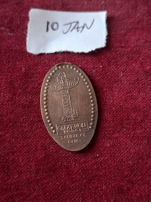 Großer Wolfsbrücke gepresster Pfennig