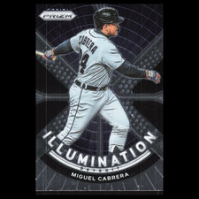 Miguel Cabrera #IL-7 2021 Panini Prizm Illumination Detroit Tigers Baseball Card
