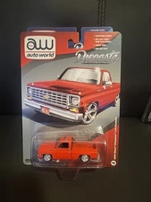 AW AUTO WORLD GULF 1976 CHEVY CHEYENNE FLEETSIDE Red Diecastz Exclusive!!!