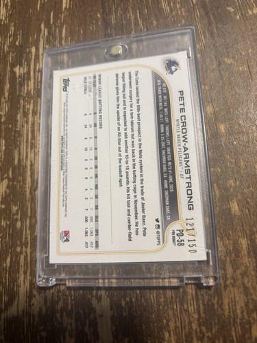 Topps Pro Debut 2022 - Pete Crow-Armstrong #PD-58 azul/150 (RC) Pelicans Cubs - Imagen 2 de 2