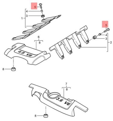 Genuine PORSCHE Torx Screw WHT003425 | eBay