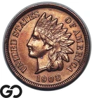 1908-S Indian Head Cent Penny *Key Date* Flashy Choice BU++ RB