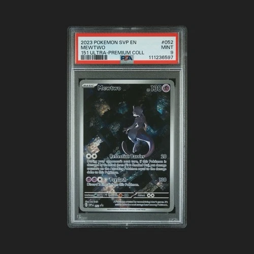 2023 POKEMON SVP EN-SV BLACK STAR PROMO 151 ULTRA-PREMIUM COLL #052 MEWTWO PSA 9